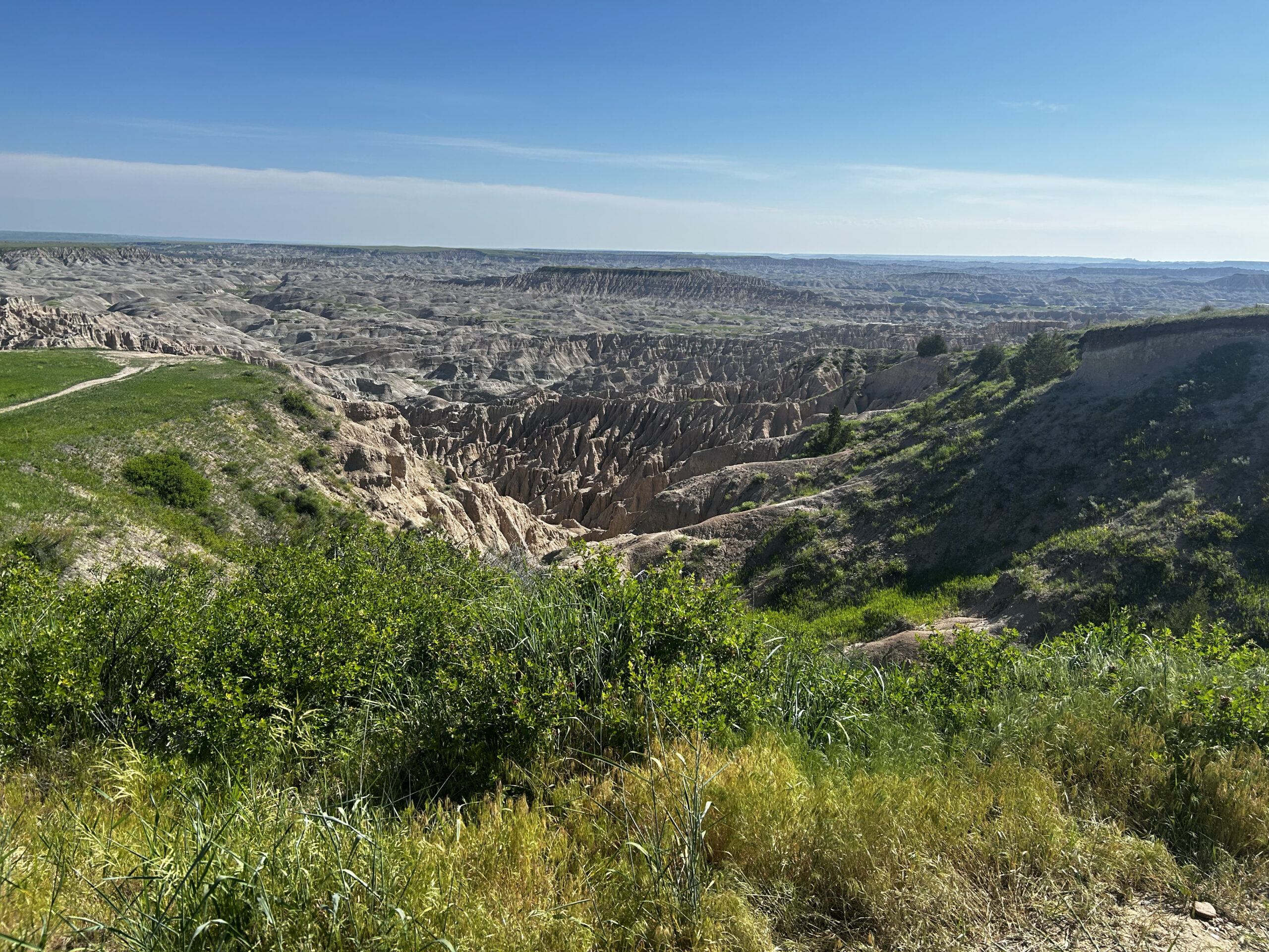 A vista of sky and mountains in Western South Dakota