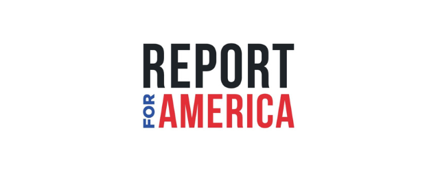 The logo for Report for America.
